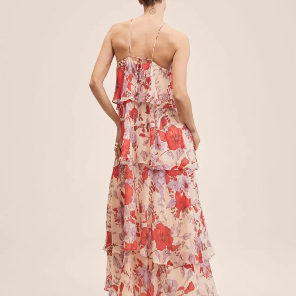 Mango Ruffled Floral Dress - Picture 4 of 7